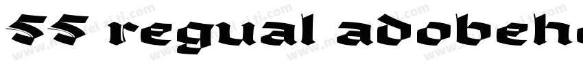 55 regual adobeheiti字体转换
